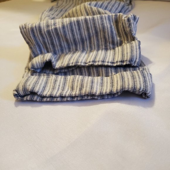 AE Outfitters Paperbag High Waisted Linen Blend Striped Tapered Pants Size XS - Picture 3 of 16